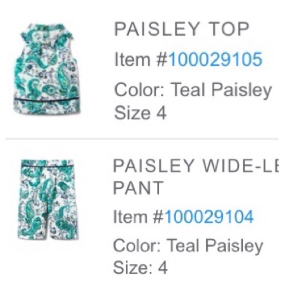 Green paisley outfit